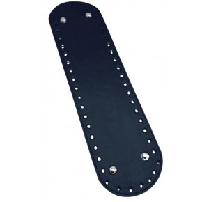 Çanta Aksesuar Suni Deri 37x10 cm Oval Çanta Taban Lacivert Renk Gümüş Aparatlı