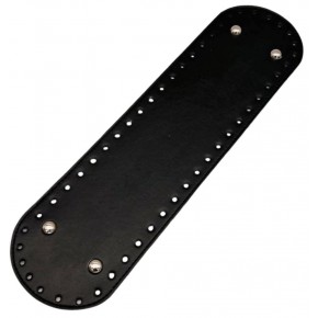 Çanta Aksesuar Suni Deri 37x10 cm Oval Çanta Taban Siyah Renk Gümüş Aparatlı