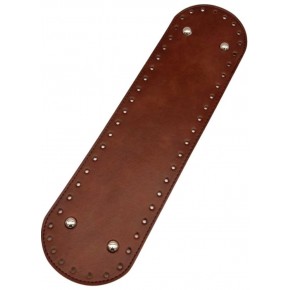 Çanta Aksesuar Suni Deri 37x10 cm Oval Çanta Tabanı Taba Renk Gümüş  Aparatlı