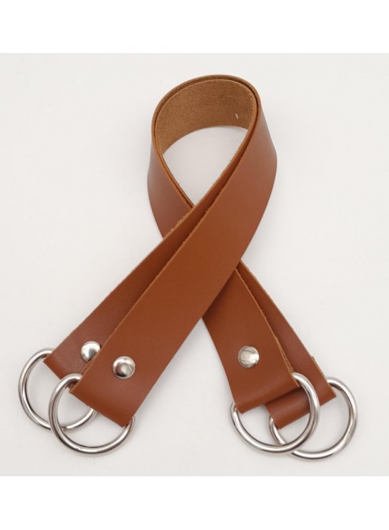 Çanta Aksesuar Suni Deri 38x2.5 cm Taba Renk Çift Çanta Sapı Gümüş Metalli Çanta Aksesuar Suni Deri 38x2.5 cm Taba Renk Çift Çanta Sapı Gümüş Metalli