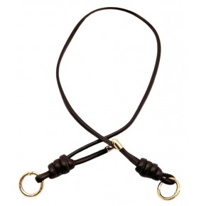 Çanta Aksesuar Suni Deri 5 mm Düğüm Model Tek Çanta Sapı 85 Cm (Koyu Kahve  Renk)