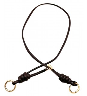 Çanta Aksesuar Suni Deri 5 mm Düğüm Model Tek Çanta Sapı 85 Cm (Koyu Kahve  Renk)