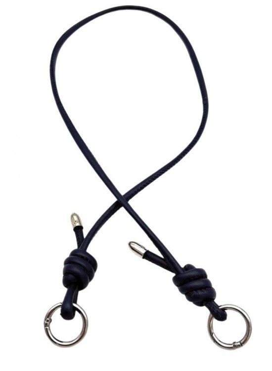 Çanta Aksesuar Suni Deri 5 mm Düğüm Model Tek Çanta Sapı 85 Cm (Lacivert Renk)