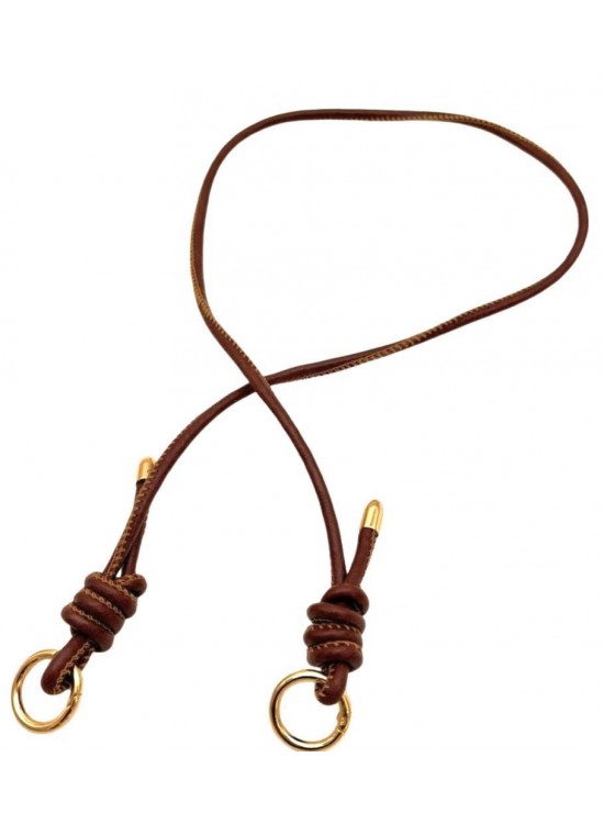 Çanta Aksesuar Suni Deri 5 mm Düğüm Model Tek Çanta Sapı 85 Cm (Taba Renk)