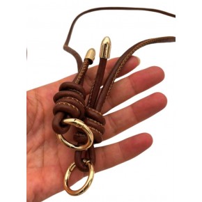 Çanta Aksesuar Suni Deri 5 mm Düğüm Model Tek Çanta Sapı 85 Cm (Taba Renk)