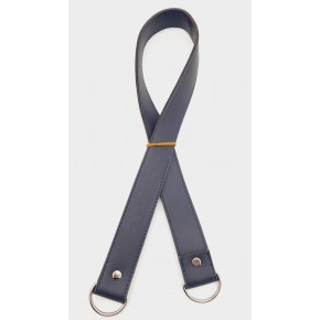 Çanta Aksesuar Suni Deri 70X3 Cm Lacivert Çanta Sapı Gümüş Metalli