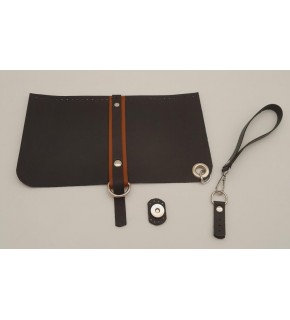 Çanta Aksesuar Suni Deri Abiye Cluch Çanta Seti Siyah Renk Gümüş Metalli