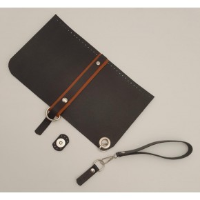 Çanta Aksesuar Suni Deri Abiye Cluch Çanta Seti Siyah Renk Gümüş Metalli