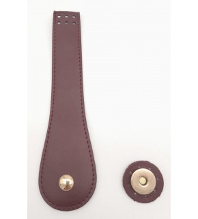 Çanta Aksesuar Suni Deri Armut İstiridye Model Kapak Bordo Light Gold Metalli