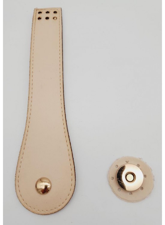 Çanta Aksesuar Suni Deri Armut İstiridye Model Kapak Krem Light Gold Metalli