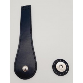 Çanta Aksesuar Suni Deri Armut İstiridye Model Kapak Lacivert Gümüş Metalli