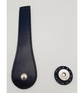 Çanta Aksesuar Suni Deri Armut İstiridye Model Kapak Lacivert Gümüş Metalli