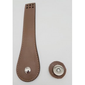 Çanta Aksesuar Suni Deri Armut İstiridye Model Kapak Vizon Gümüş Metalli