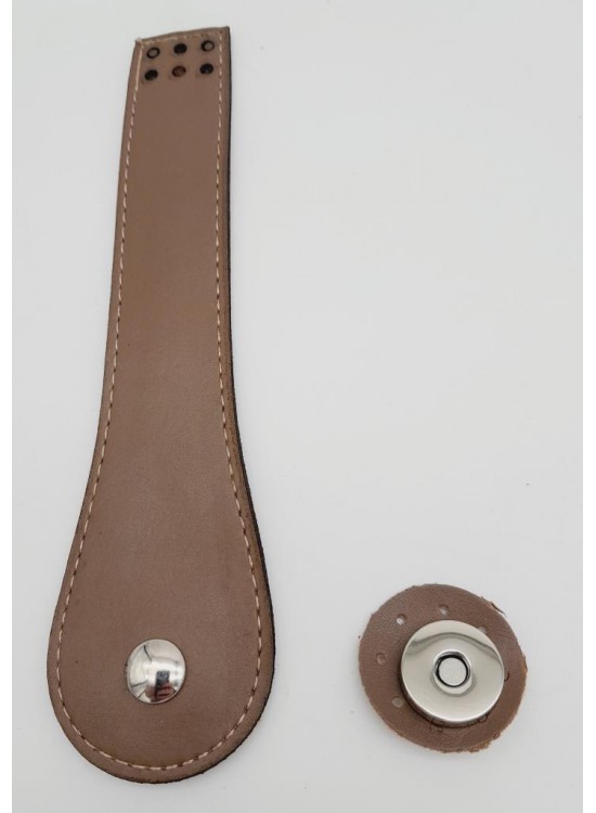 Çanta Aksesuar Suni Deri Armut İstiridye Model Kapak Vizon Gümüş Metalli