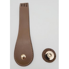 Çanta Aksesuar Suni Deri Armut İstiridye Model Kapak Vizon Light Gold Metalli