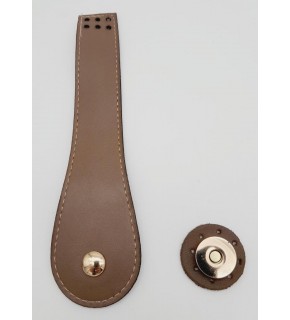 Çanta Aksesuar Suni Deri Armut İstiridye Model Kapak Vizon Light Gold Metalli