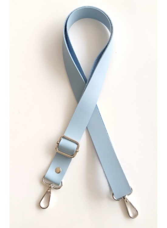 Çanta Aksesuar Suni Deri Ayarlı Çanta Sapı 120X2.4 Cm Bebe Mavi