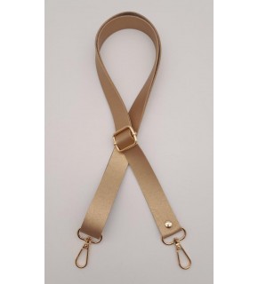 Çanta Aksesuar Suni Deri Ayarlı Çanta Sapı 120X2.4 Cm Gold Renk Gold Metal