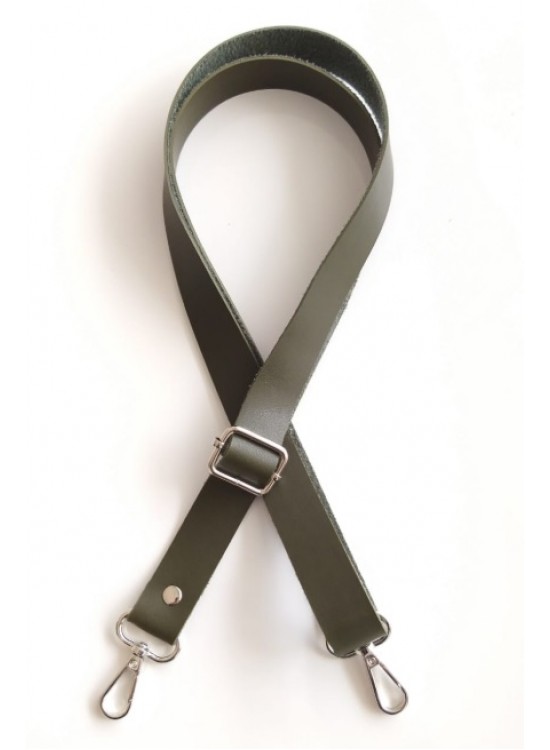 Çanta Aksesuar Suni Deri Ayarlı Çanta Sapı 120X2.4 Cm Haki