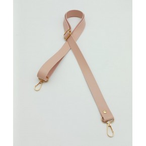 Çanta Aksesuar Suni Deri Ayarlı Çanta Sapı 120X2.4 Cm Pudra Light Gold Metal