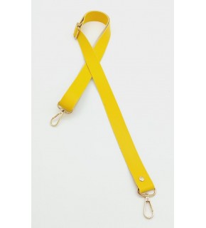 Çanta Aksesuar Suni Deri Ayarlı Çanta Sapı 120X2.4 Cm Sarı Light Gold Metal