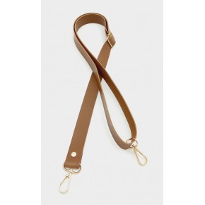 Çanta Aksesuar Suni Deri Ayarlı Çanta Sapı 120X2.4 Cm Taba Light Gold Metal