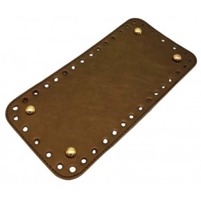 Çanta Aksesuar Suni Deri Bakır Renk DikdörtgenTaban 25X12 Cm Light Gold Metalli