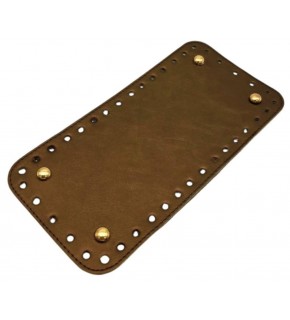 Çanta Aksesuar Suni Deri Bakır Renk DikdörtgenTaban 25X12 Cm Light Gold Metalli