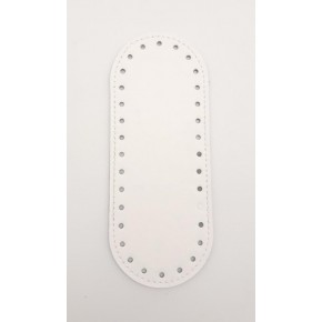 Çanta Aksesuar Suni Deri Beyaz 20x8 cm Oval Çanta Tabanı