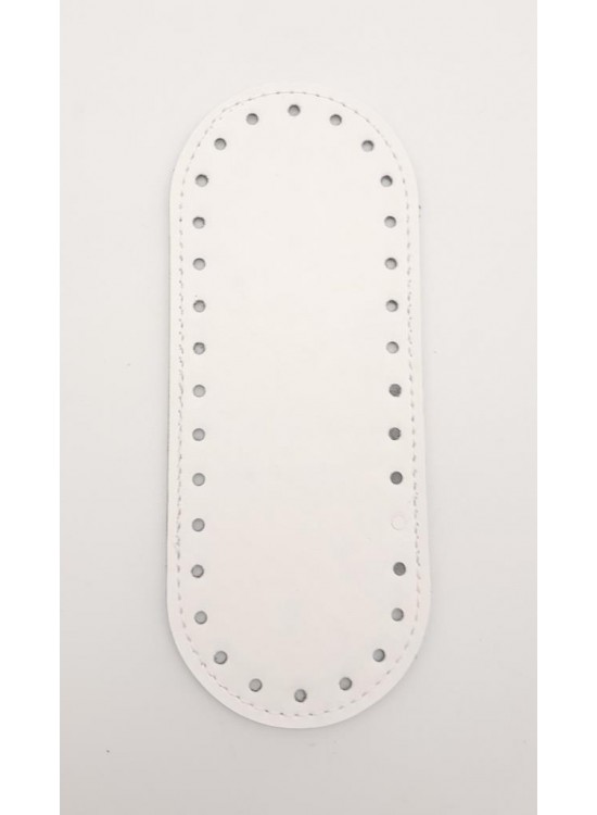 Çanta Aksesuar Suni Deri Beyaz 20x8 cm Oval Çanta Tabanı