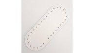 Çanta Aksesuar Suni Deri Beyaz 20x8 cm Oval Çanta Tabanı