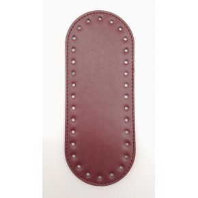 Çanta Aksesuar Suni Deri Bordo 20X8 cm Oval Çanta Tabanı