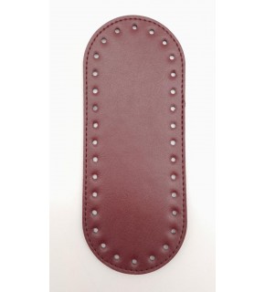Çanta Aksesuar Suni Deri Bordo 20X8 cm Oval Çanta Tabanı