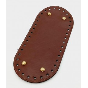 Çanta Aksesuar Suni Deri Bordo Renk 25X12 cm Oval Çanta Tabanı (Light Gold Aparatlı)