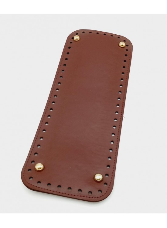 Çanta Aksesuar Suni Deri Bordo Renk 30X12 cm Dikdörtgen Çanta Tabanı (Light Gold Aparatlı)