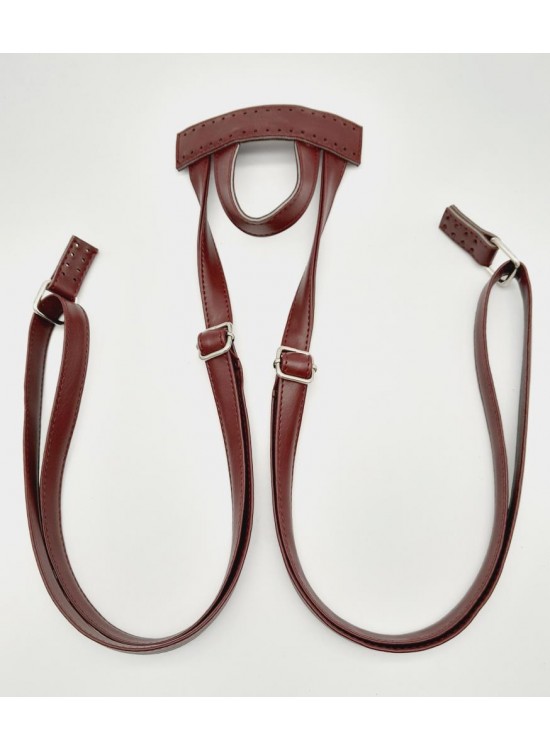 Çanta Aksesuar Suni Deri Bordo Renk Sırt Çantası Sapı Gümüş Metalli Çanta Aksesuar Suni Deri Bordo Renk Sırt Çantası Sapı Gümüş Metalli