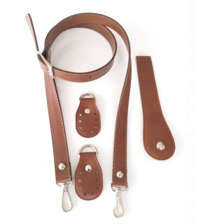 Çanta Aksesuar Suni Deri Çanta Seti Böceli Sap Ve Kapak Gümüş Metalli