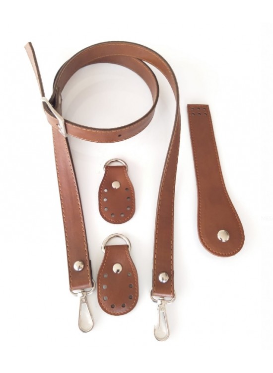 Çanta Aksesuar Suni Deri Çanta Seti Böceli Sap Ve Kapak Gümüş Metalli