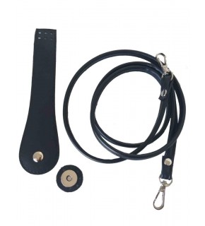 Çanta Aksesuar Suni Deri Cep Telefonu Seti Dikişli Siyah Gümüş Renk