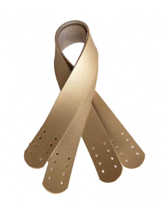 Çanta Aksesuar Suni Deri El Çanta Sapı 35 Cm Gold Renk