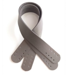 Çanta Aksesuar Suni Deri El Çanta Sapı 35 Cm Gri