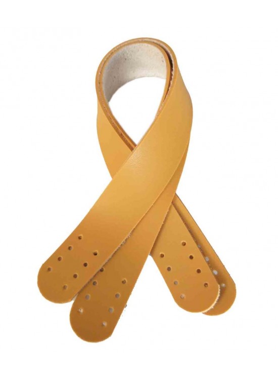 Çanta Aksesuar Suni Deri El Çanta Sapı 35 Cm Hardal Sarı