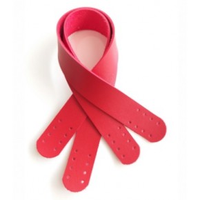 Çanta Aksesuar Suni Deri El Çanta Sapı 35 Cm Kırmızı