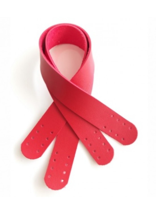 Çanta Aksesuar Suni Deri El Çanta Sapı 35 Cm Kırmızı