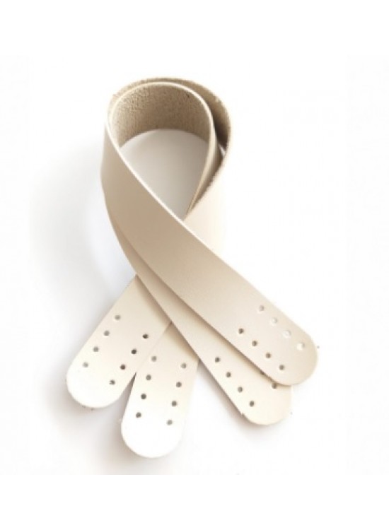 Çanta Aksesuar Suni Deri El Çanta Sapı 35 Cm Krem