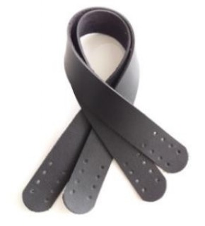 Çanta Aksesuar Suni Deri El Çanta Sapı 35 Cm Siyah