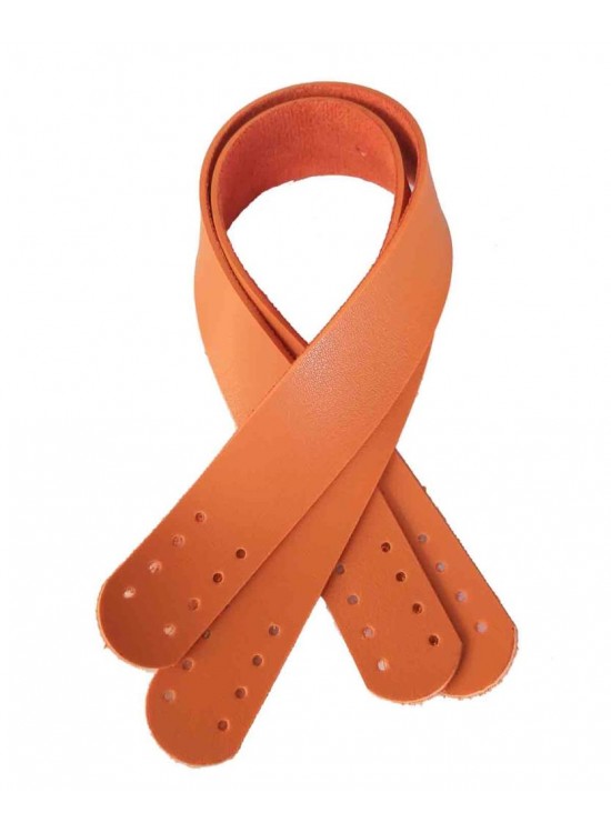 Çanta Aksesuar Suni Deri El Çanta Sapı 35 Cm Turuncu