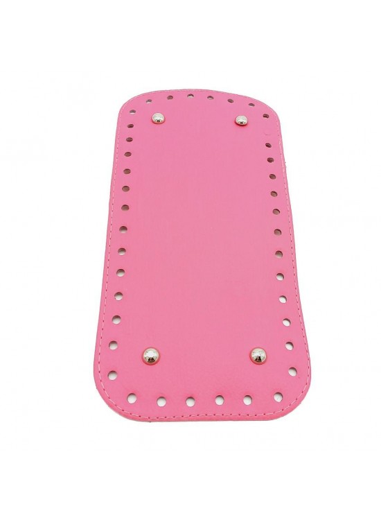 Çanta Aksesuar Suni Deri Fuşya Renk 25X12 cm Dikdörtgen Çanta Tabanı