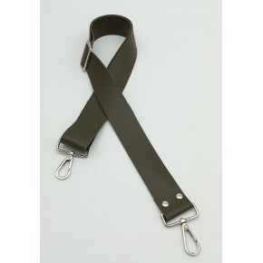 Çanta Aksesuar Suni Deri Haki 120X4 Cm Çanta Sapı Kalsap Gümüş Metalli