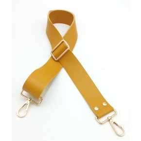 Çanta Aksesuar Suni Deri Hardal 120X4 Cm Çanta Sapı Kalsap Light Gold Metalli